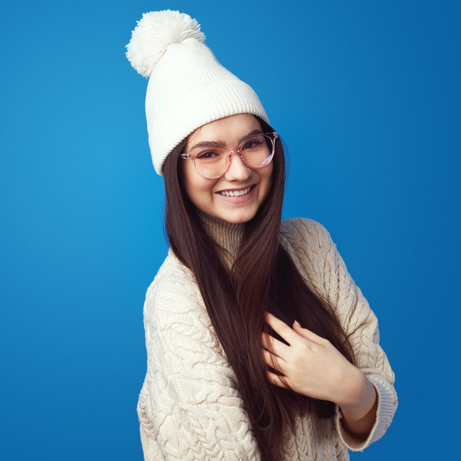 Big Soft Winter Cap, Woolen Inside Fur Beanie Cap (1 Pc / Mix Design & Color) Big Soft Winter Cap, Woolen Inside Fur Beanie Cap (1 Pc / Mix Design & Color)